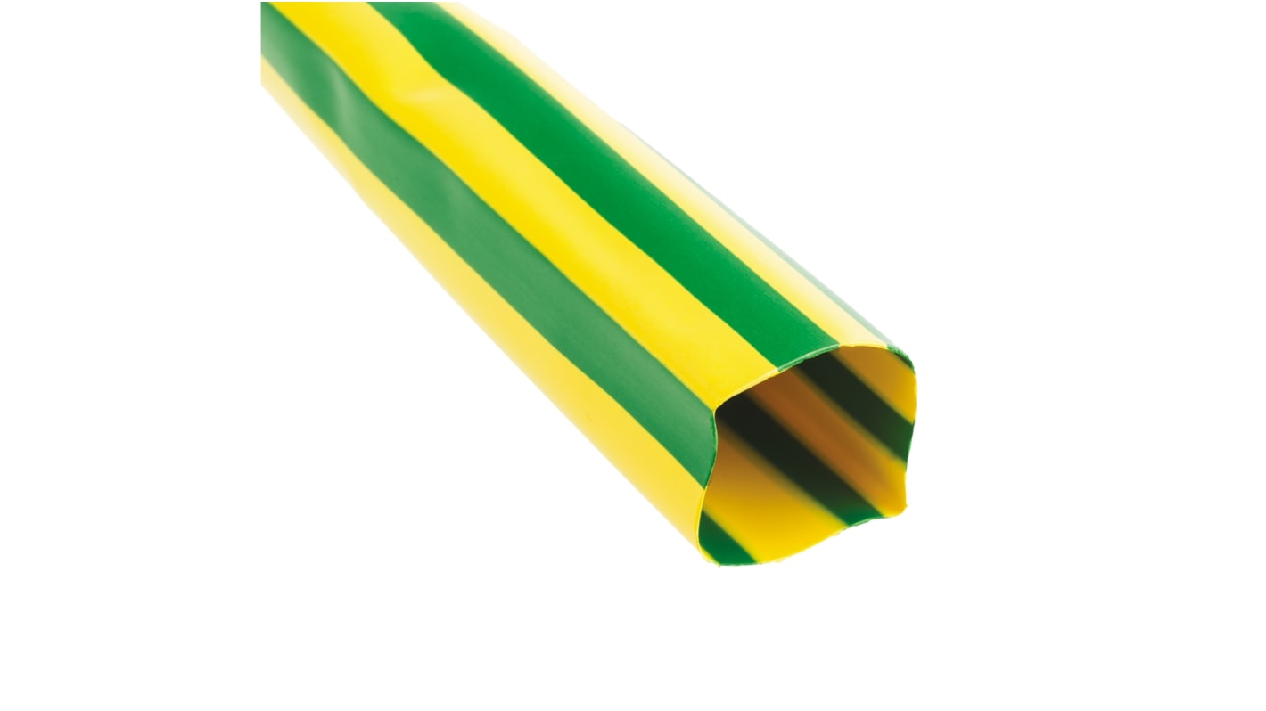 Tubo termorretráctil TE Connectivity de Poliolefina Verde, contracción 2:1, Ø 26mm, long. 1.5m