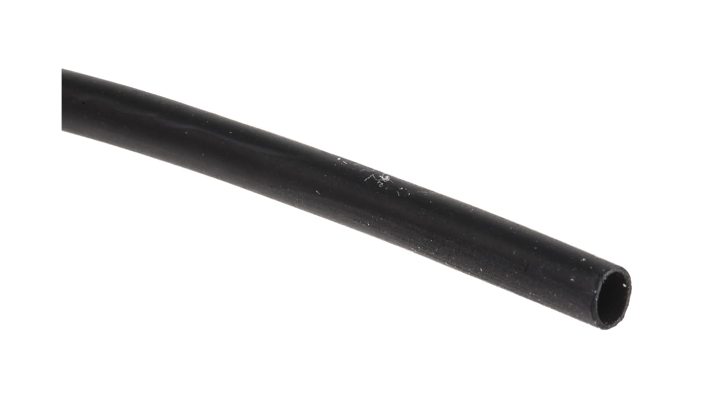 Tubo termorretráctil TE Connectivity de Poliolefina Negro, contracción 2:1, Ø 2.4mm, long. 10m