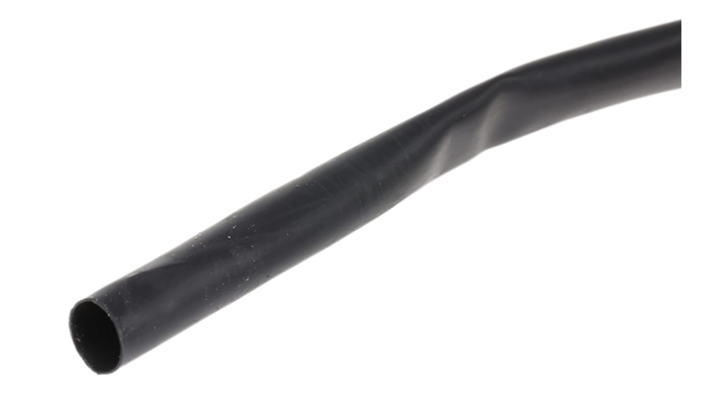 TE Connectivity Heat Shrink Tube, Black 4.8mm Sleeve Dia. x 9m Length 2:1 Ratio, LSTT Series