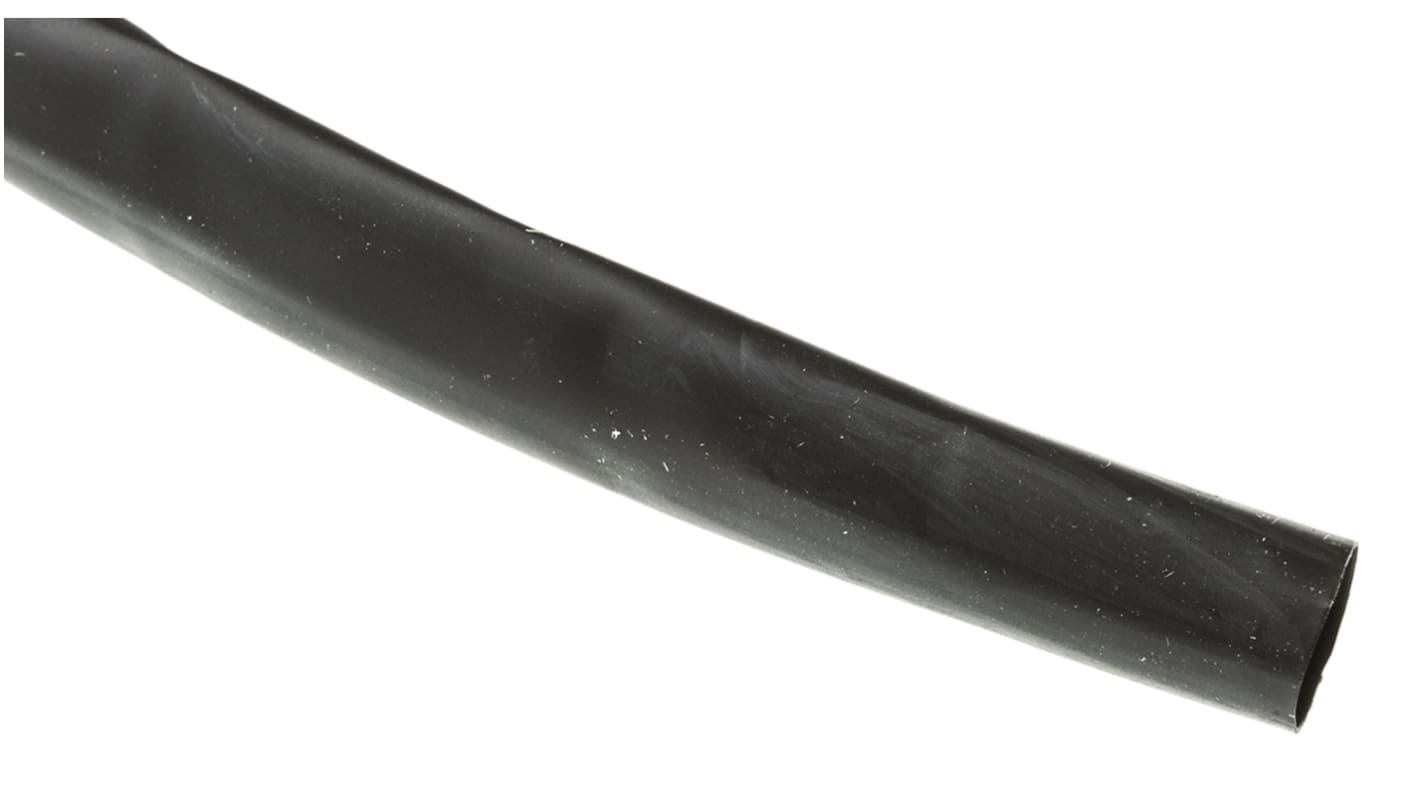 TE Connectivity Heat Shrink Tubing, Black 9.5mm Sleeve Dia. x 6m Length 2:1 Ratio, LSTT Series