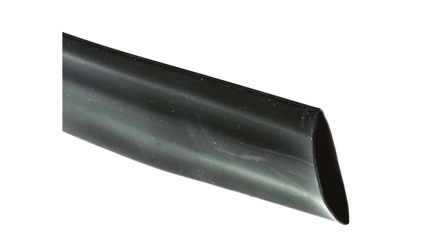 Tubo termorretráctil TE Connectivity de Poliolefina Negro, contracción 2:1, Ø 19mm, long. 5m