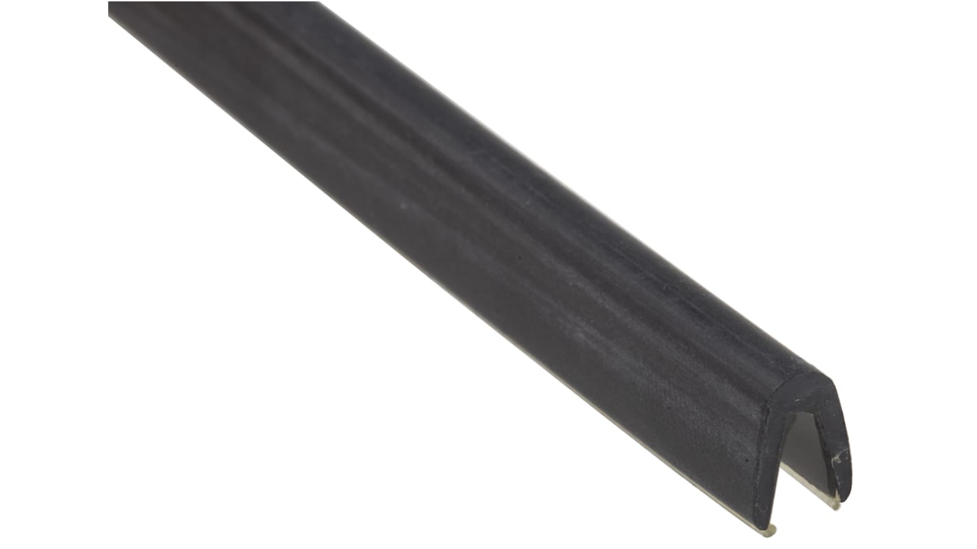 Protection de bordure TE Connectivity en Polyoléfine Noir, 1.2m x 9 mm x 4.3mm