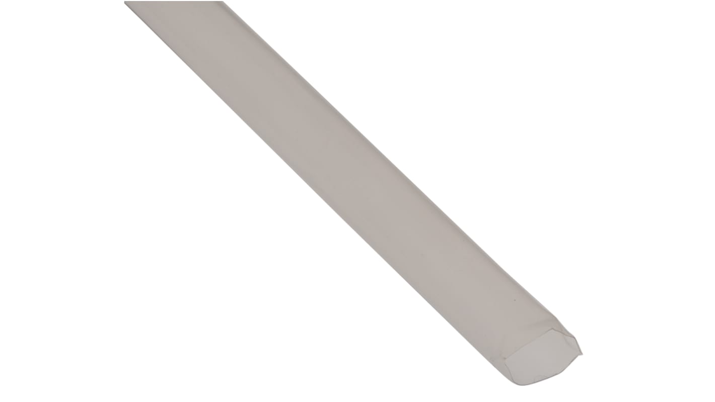 TE Connectivity Heat Shrink Tubing, Clear 6.4mm Sleeve Dia. x 1.2m Length 3.2:1 Ratio, TFER Series