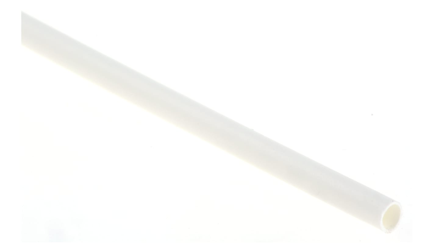 TE Connectivity Heat Shrink Tubing, White 1.6mm Sleeve Dia. x 1.2m Length 2:1 Ratio, RNF-100 Series