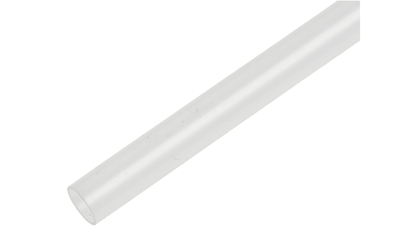 TE Connectivity Heat Shrink Tubing, Clear 3.2mm Sleeve Dia. x 1.2m Length 2:1 Ratio, RNF-100 Series