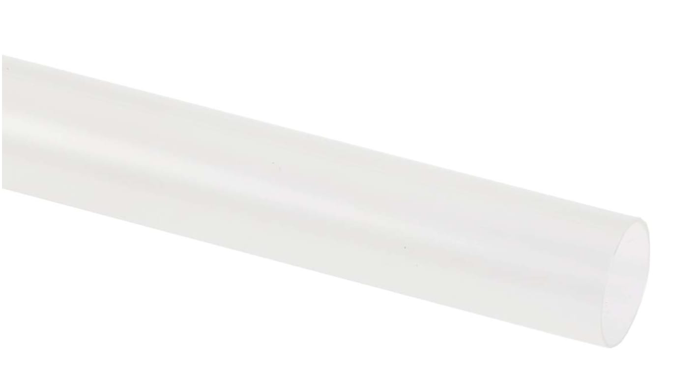 TE Connectivity Heat Shrink Tubing, Clear 9.5mm Sleeve Dia. x 1.2m Length 2:1 Ratio, RNF-100 Series