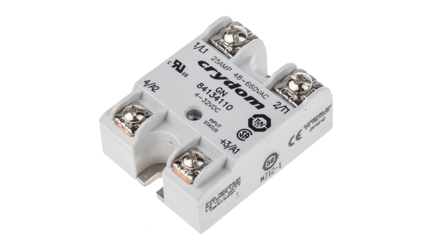 Sensata / Crydom GN Series Solid State Relay, 10 A rms Load, Panel Mount, 660 V ac Load, 32 V dc Control