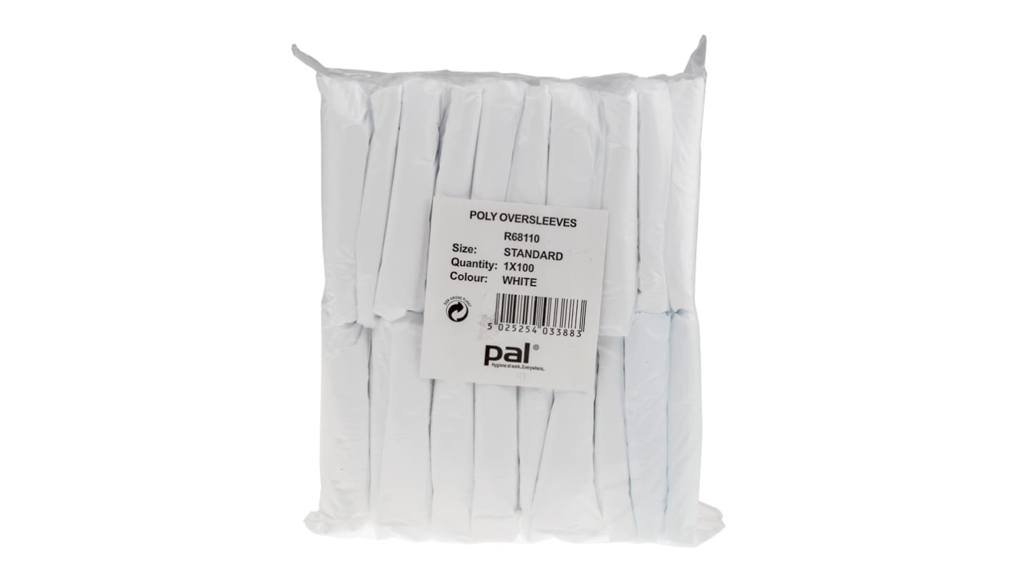 PAL OVERSLEEVES - POLYTHENE - WHITE