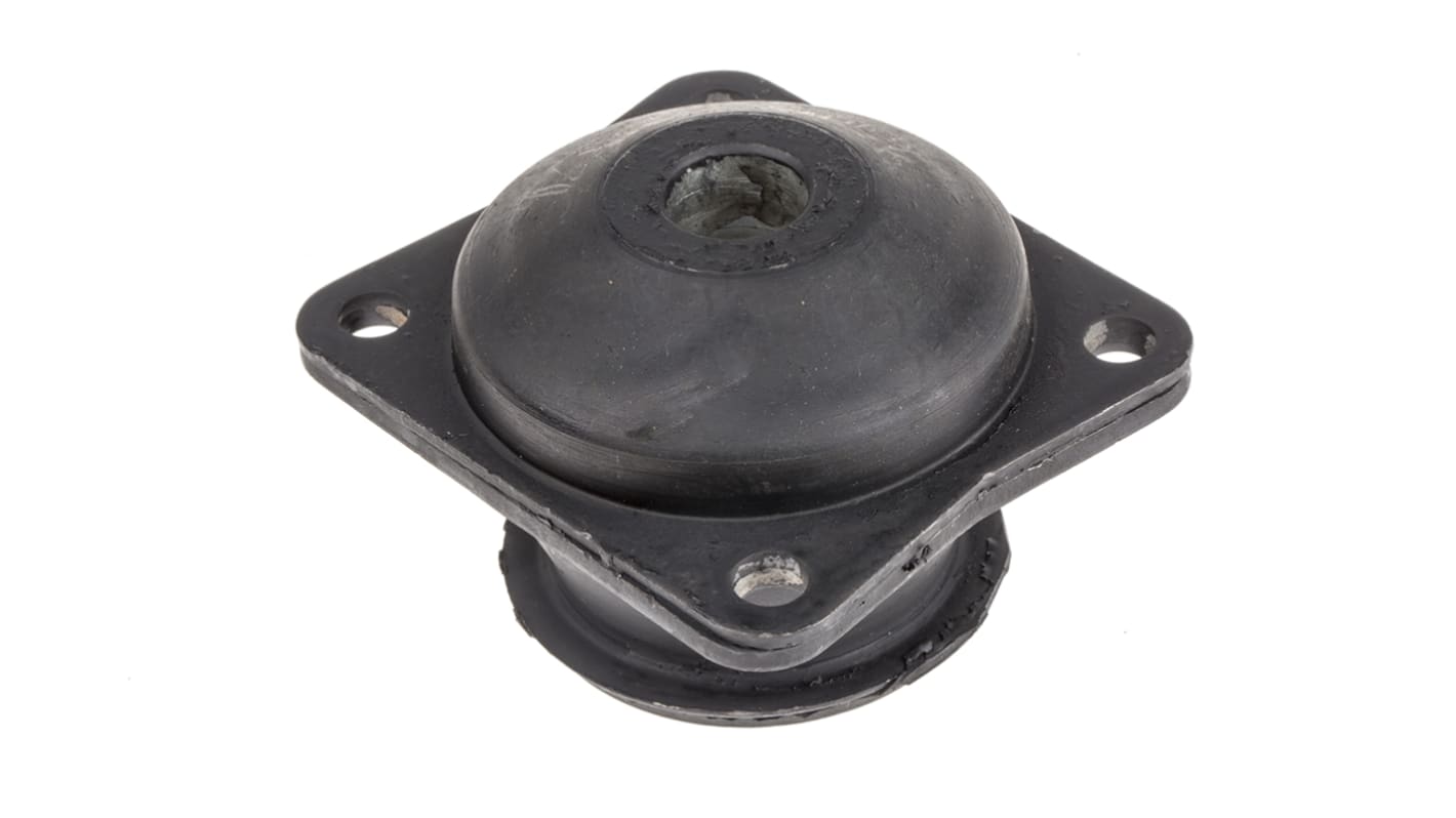 RS PRO Square M16 Anti Vibration Mount with 194kg Compression Load