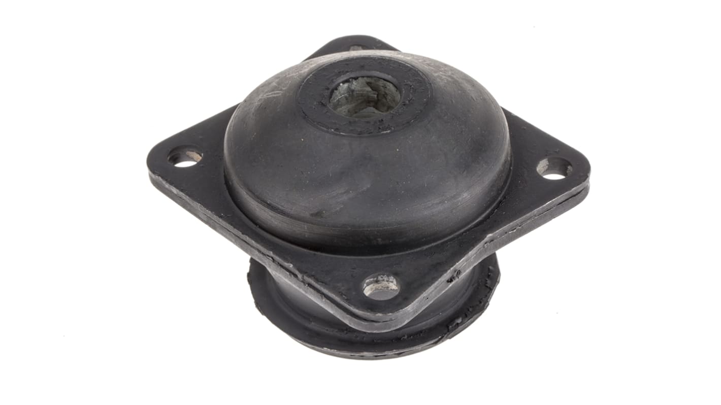 RS PRO Square M16 Anti Vibration Mount with 610kg Compression Load