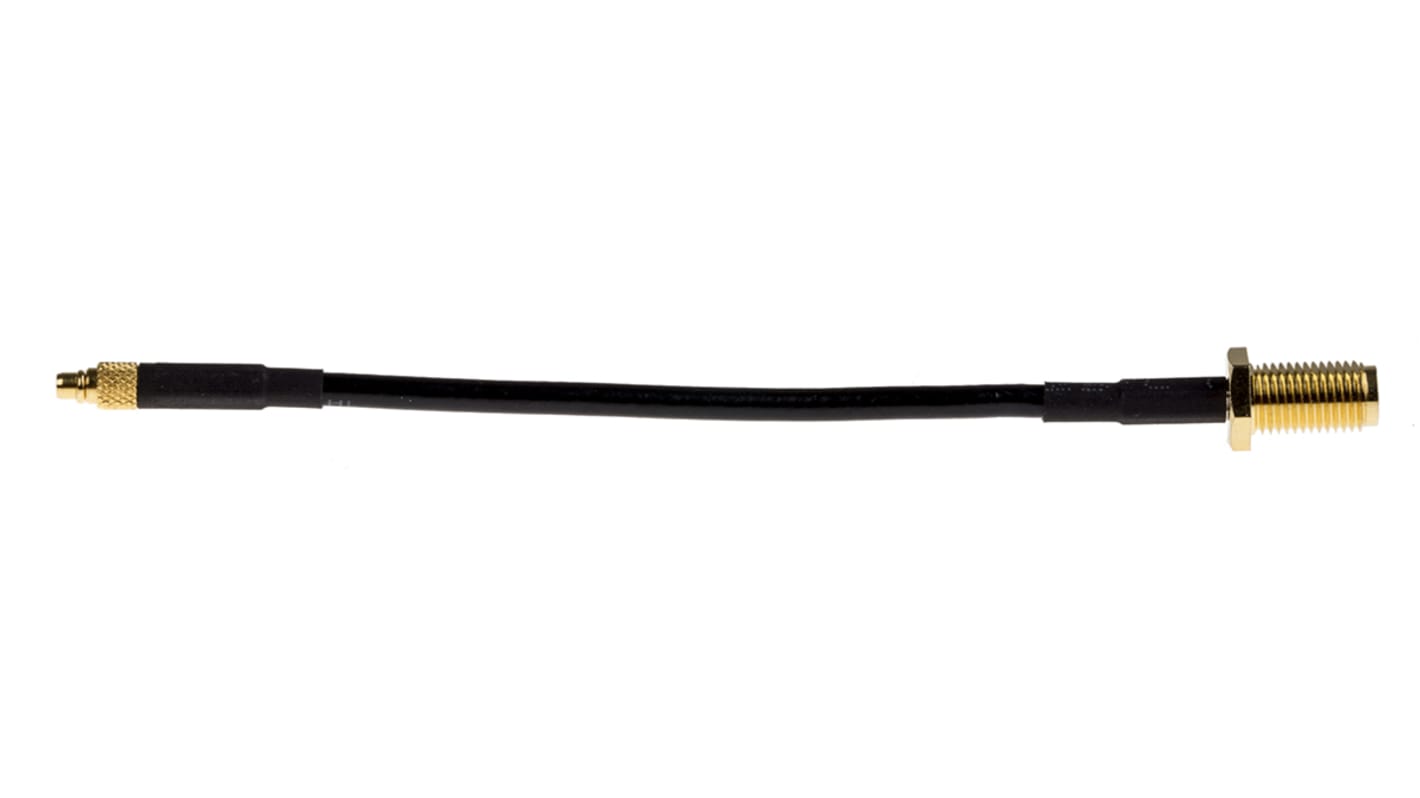 Cable coaxial LPRS, 50 Ω, con. A: MMCX, Macho, con. B: SMA, long. 100mm