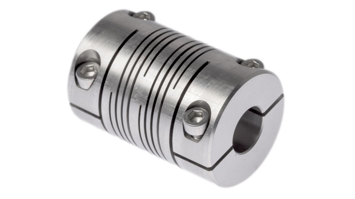 Huco Beam Coupling, 25mm Outside Diameter, 10mm Bore, 38.1mm Length Coupler