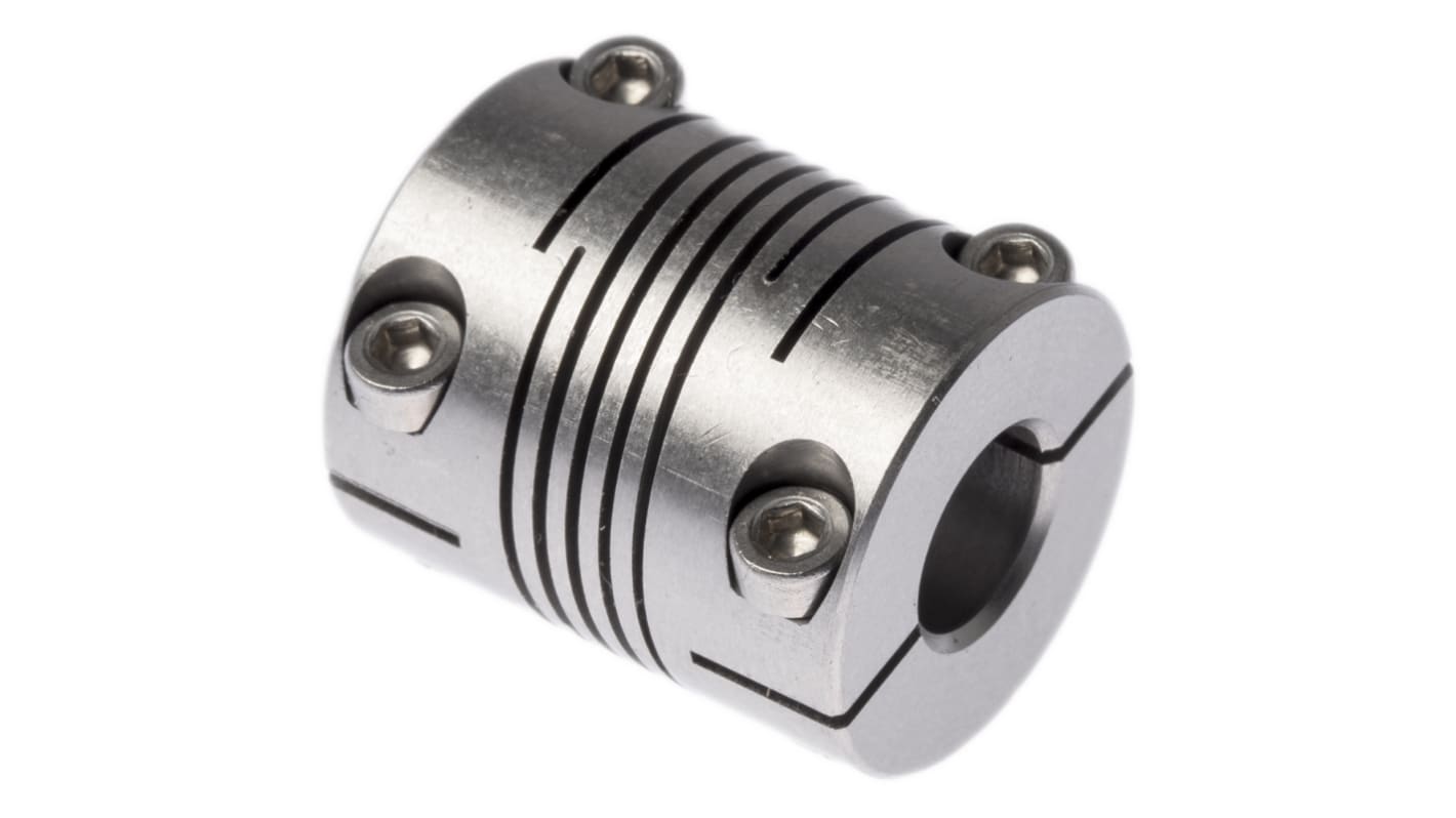 Huco Beam Coupling, 19mm Outside Diameter, 8mm Bore, 22.9mm Length Coupler