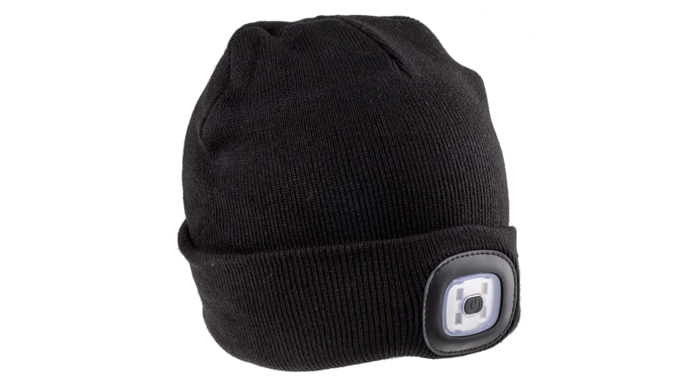 RS PRO Black Acrylic LED Beanie Hat