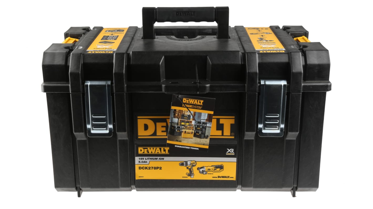 Kit de herramientas eléctricas sin cable DeWALT a batería Li-Ion, DCK278P2-GB 5Ah, 2 baterías incluidas, Tipo G -