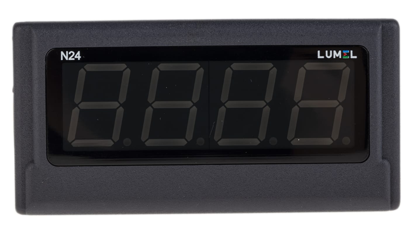 Lumel N24 LED Digital Panel Multi-Function Meter for 0 → 20 mA, 92mm x 45mm