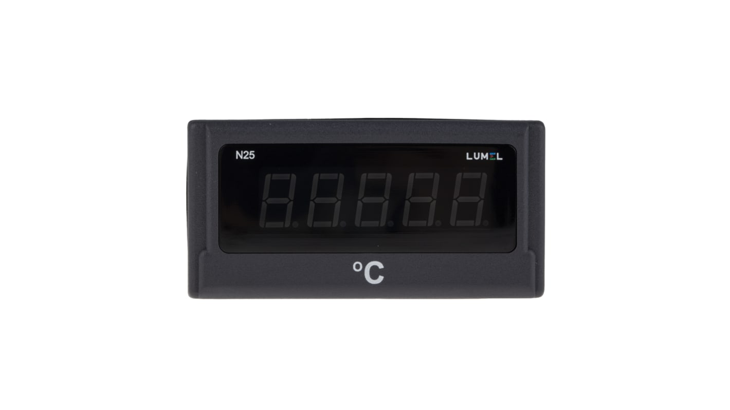 Analizador de red multifunción de panel Lumel N25, con display LED, para Temperatura