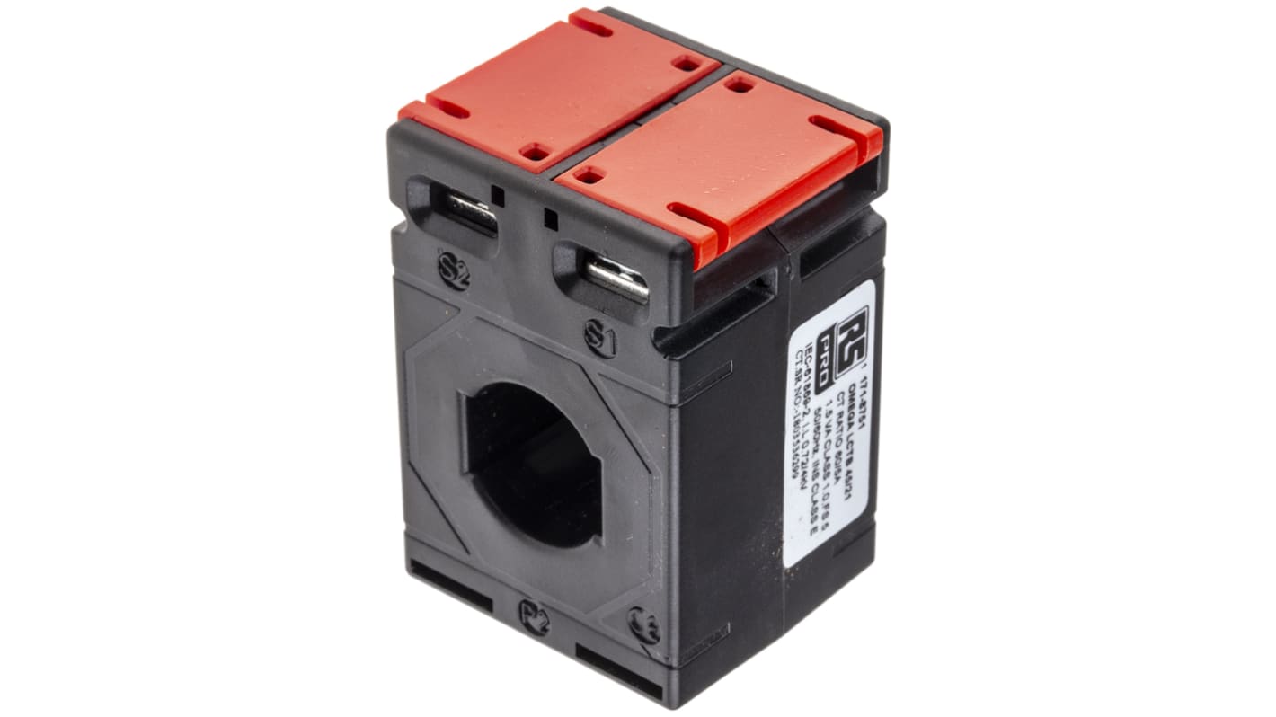 RS PRO Base Mounted Current Transformer, 60A Input, 60:5, 5 A Output, 21 x 10mm Bore