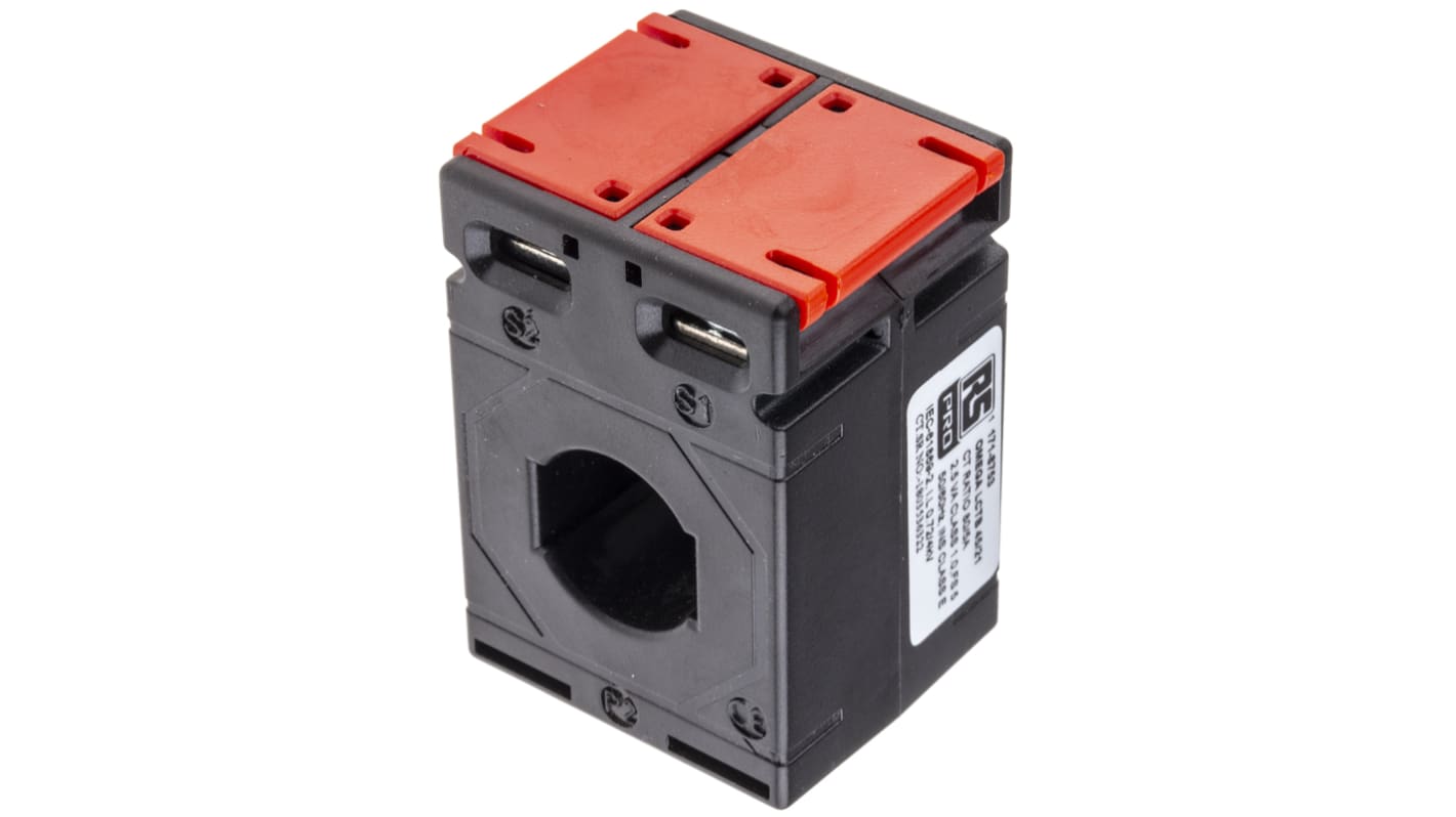 RS PRO Base Mounted Current Transformer, 80A Input, 80:5, 5 A Output, 21 x 10mm Bore