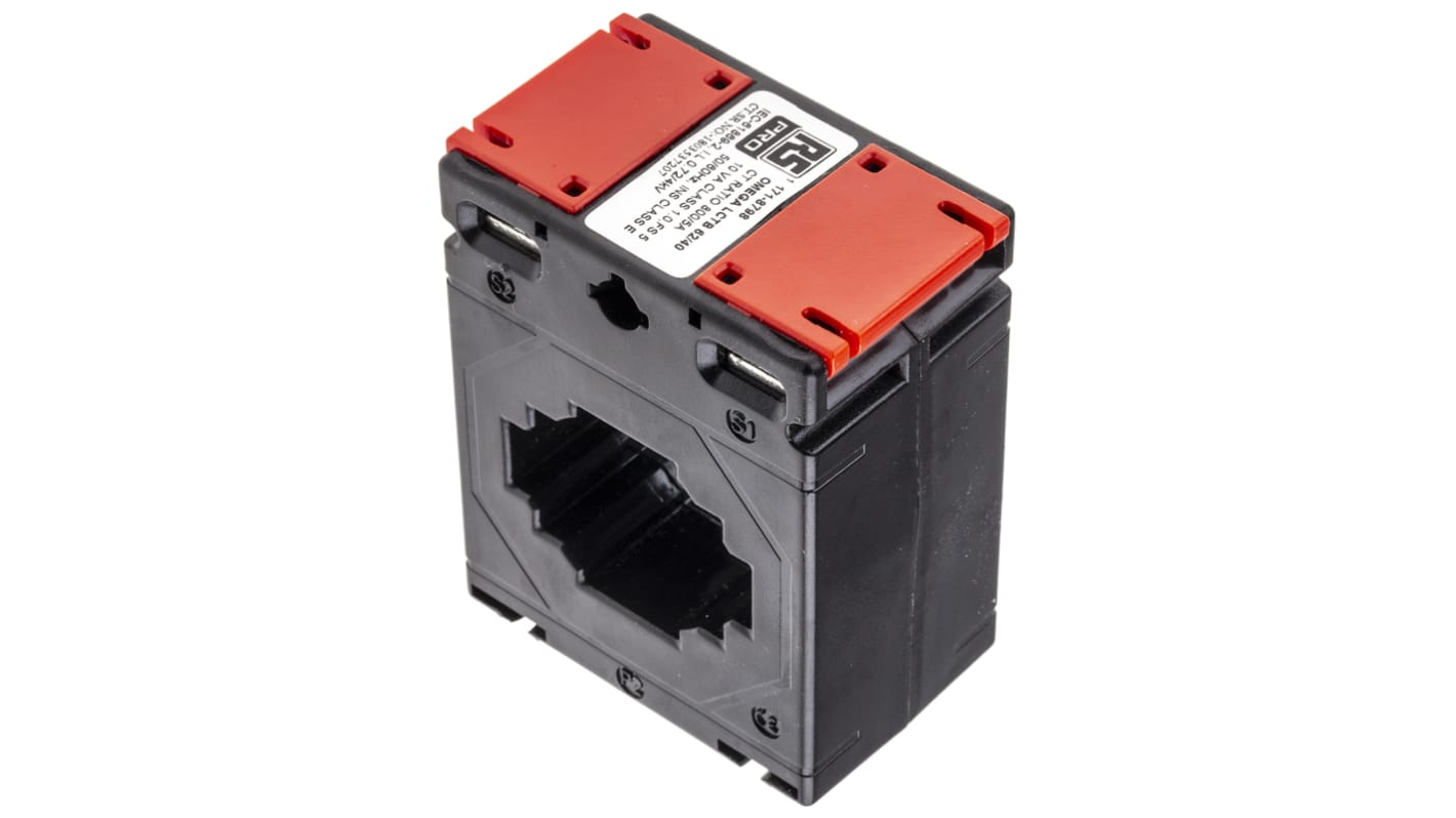 RS PRO Base Mounted Current Transformer, 800A Input, 800:5, 5 A Output, 40 x 11mm Bore