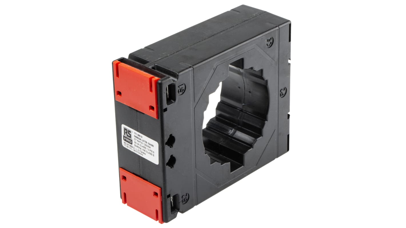 RS PRO Base Mounted Current Transformer, 1200A Input, 1200:5, 5 A Output, 80 x 12mm Bore