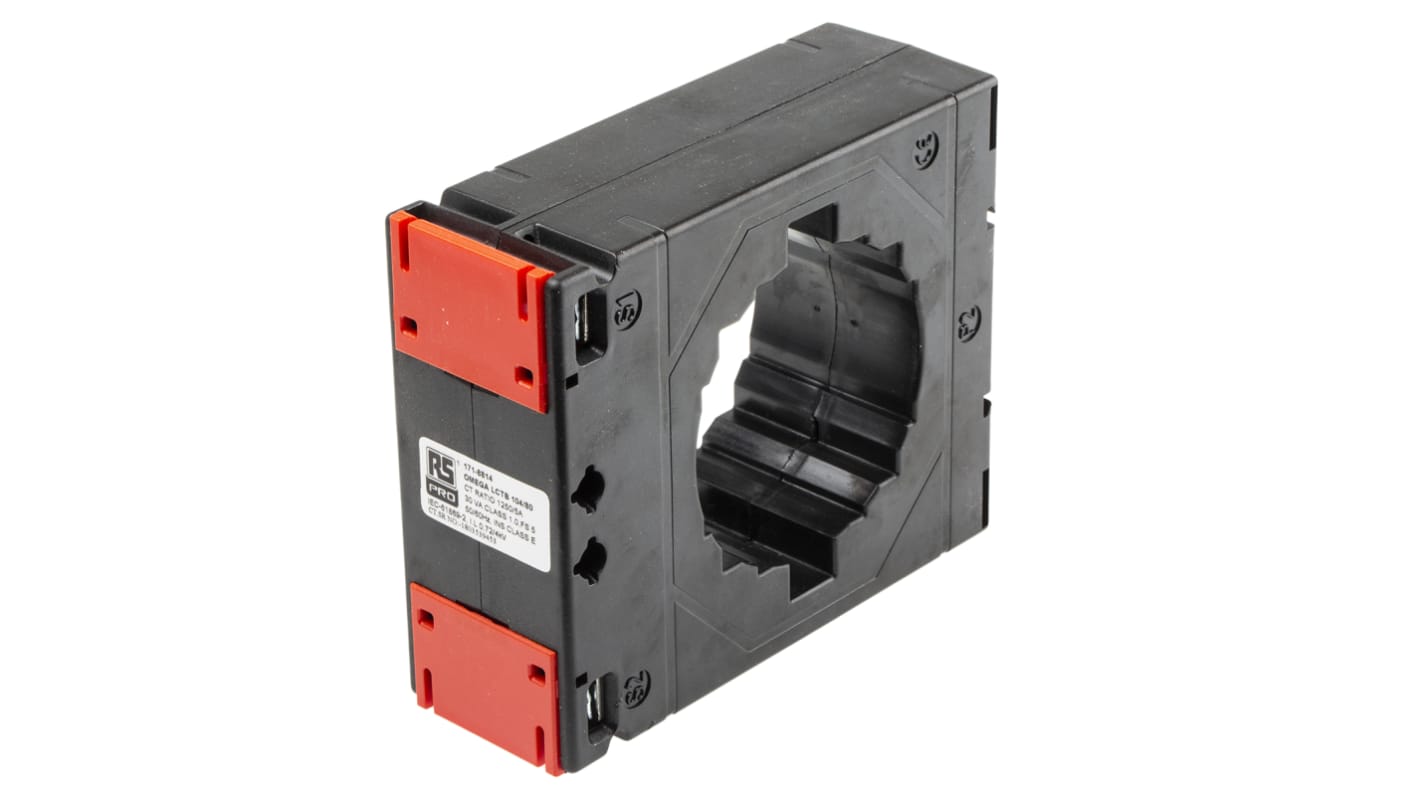 RS PRO Base Mounted Current Transformer, 1250A Input, 1250:5, 5 A Output, 80 x 12mm Bore