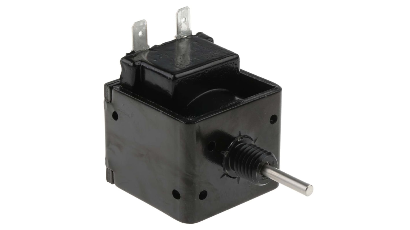 Solenoide lineal de empujar/tirar Mecalectro, 24 V dc, recorrido 15mm, fuerza 5 → 15N