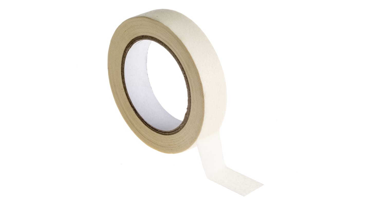 Nastro in Carta RS PRO, adesivo in Gomma, 50m x 25mm x 0.11mm, Bianco