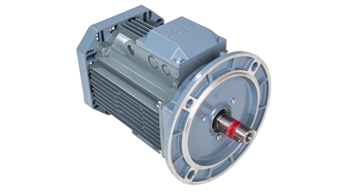 ABB Squirrel Cage Motor AC Motor, 3 kW, IE3, 3 Phase, 4 Pole, 230 V, 400 V, 415 V, Flange Mount Mounting