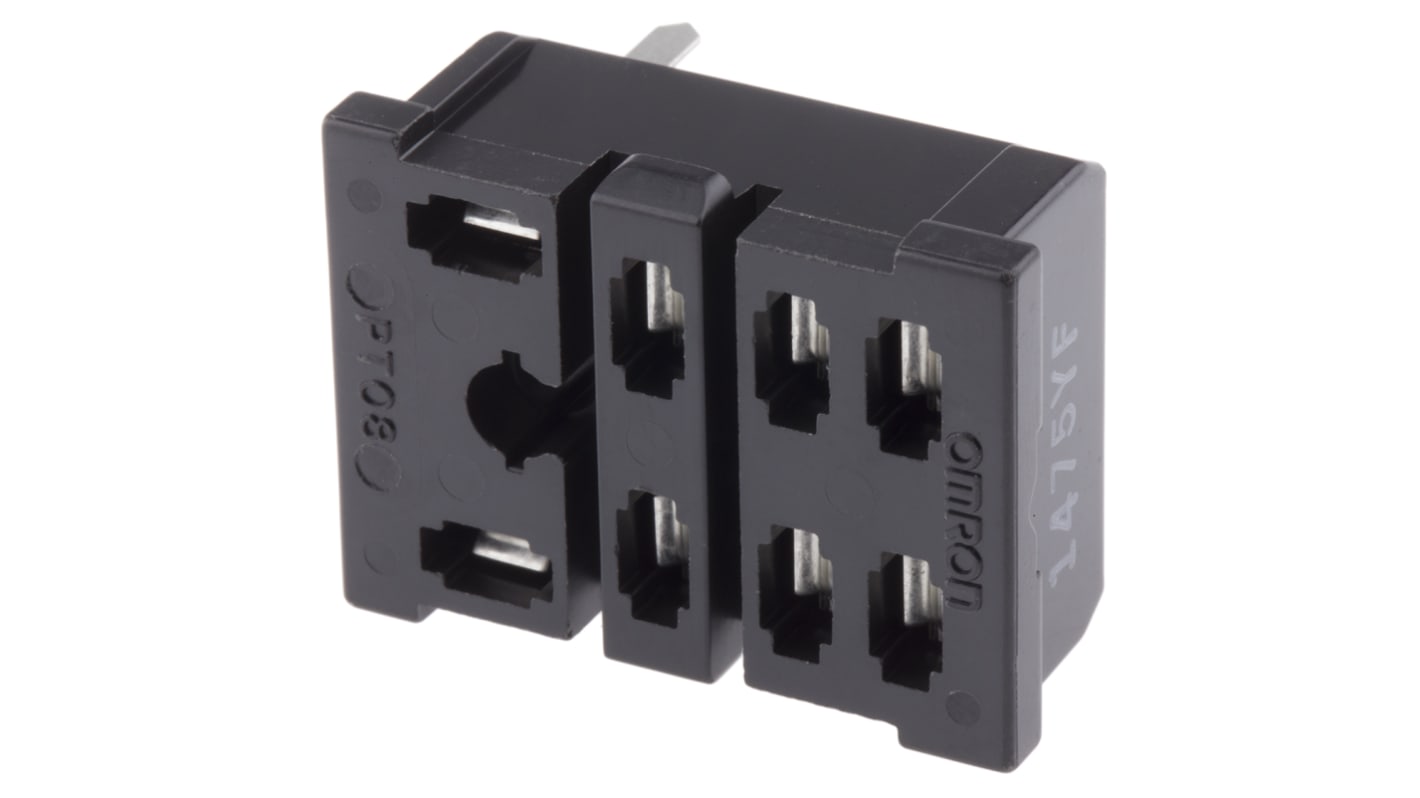 Omron 8 Pin 110V ac DIN Rail Relay Socket, for use with LY1-0, LY2-0, LY2Z-0