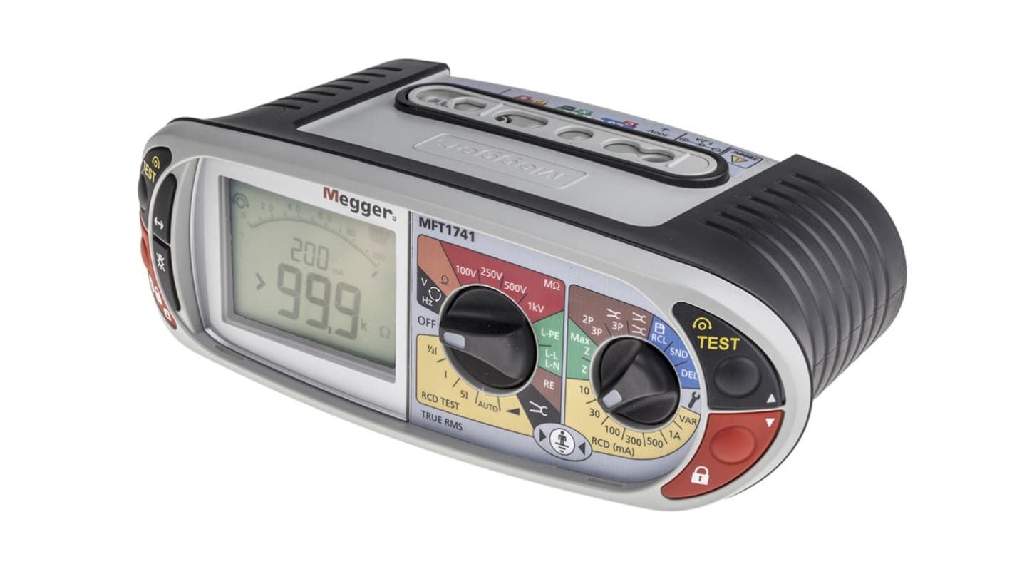 Megger MFT1741 Multifunction Tester, 100V  , Earth Resistance Measurement With Bluetooth RS Calibration