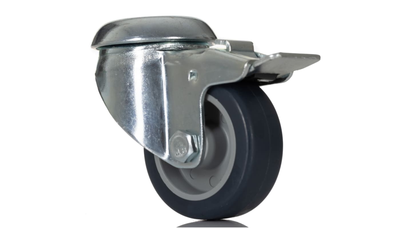 Ruota per carrelli orientabile con freno Tente in Poliuretano, Ø 50mm, 40kg