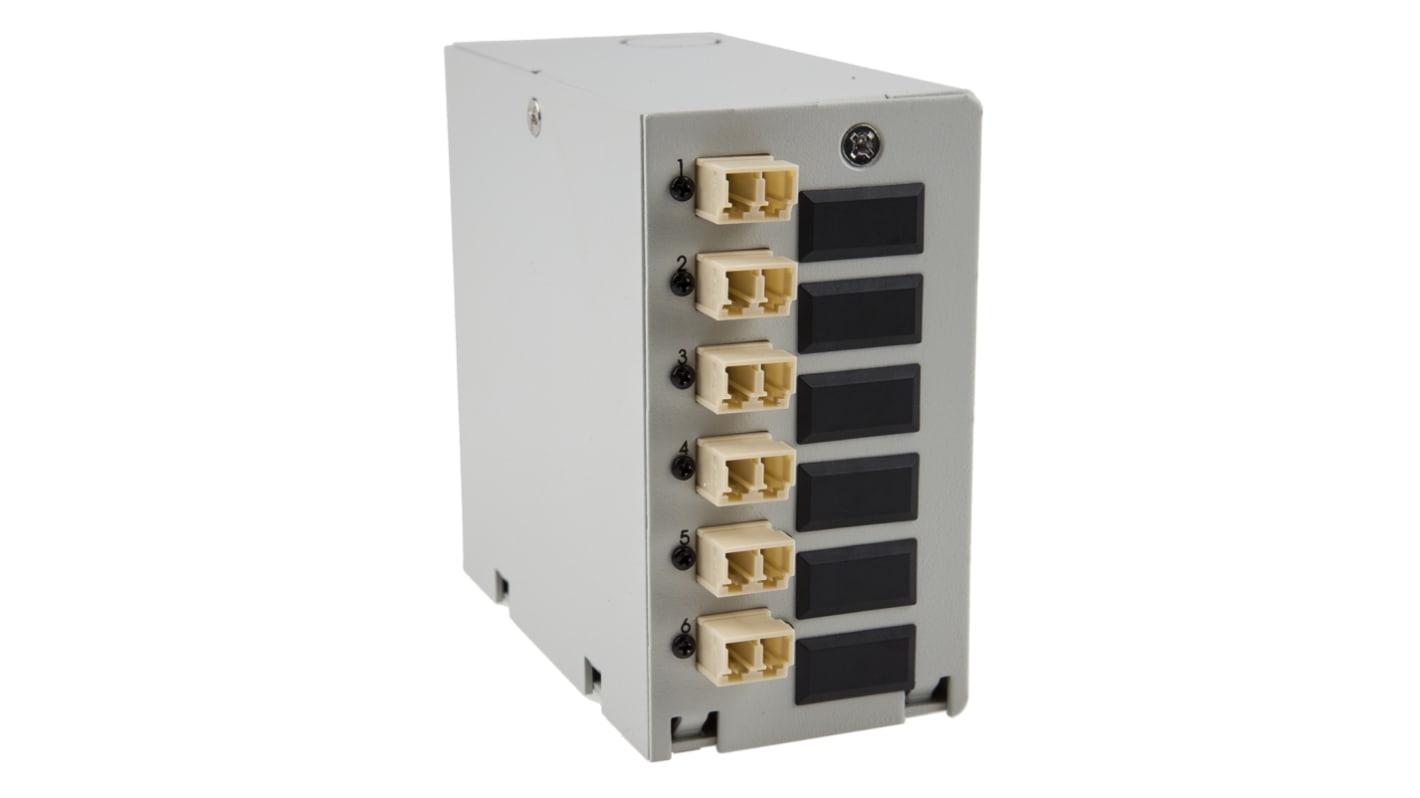 RS PRO 6 Port LC Multimode Duplex Demarcation Box