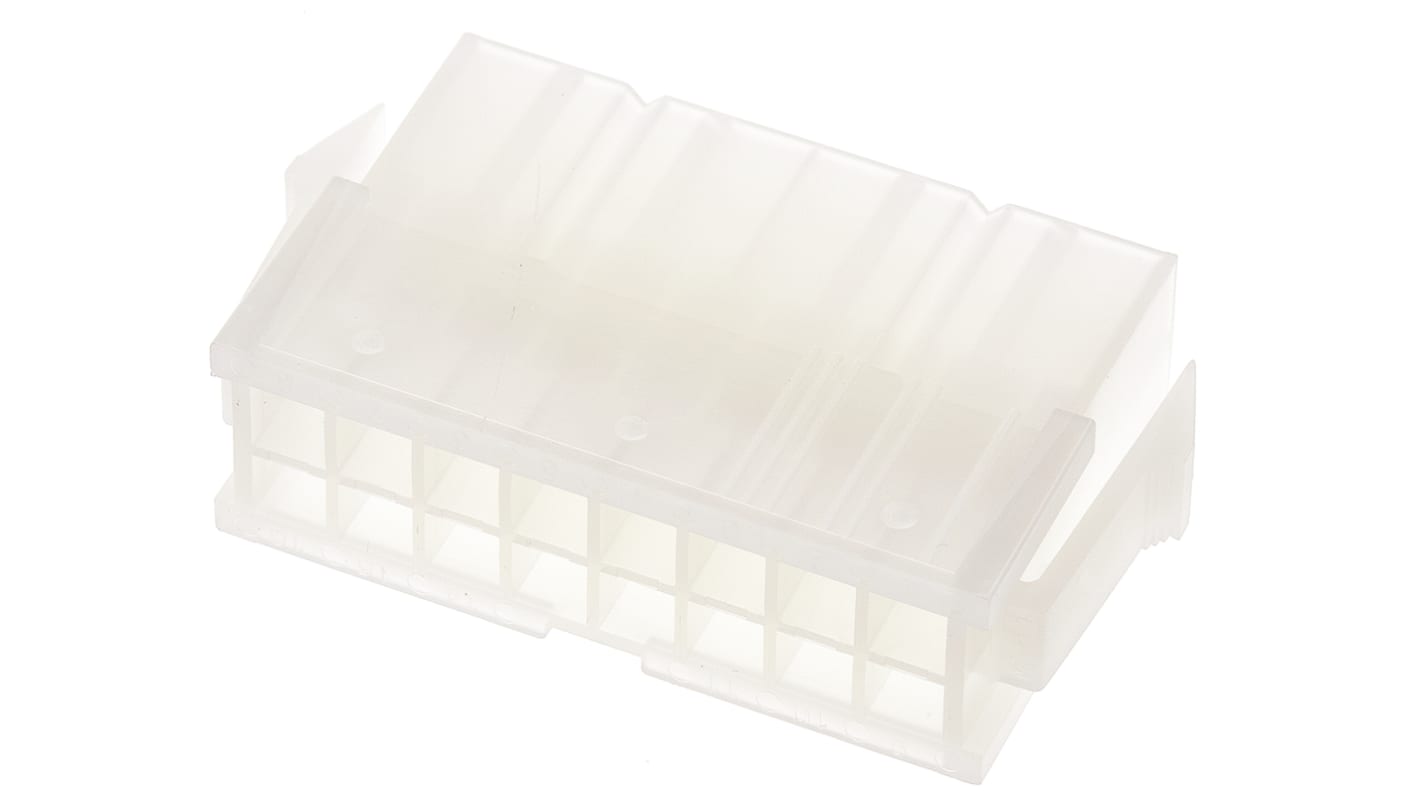 39012161 Molex, MiniFit Jr Male Connector Housing, 4.2mm Pitch, 16