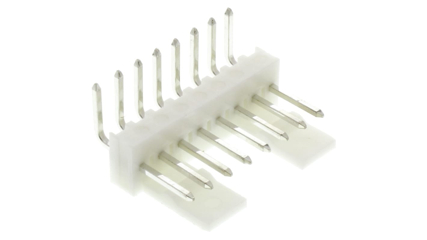 Molex KK 254 Stiftleiste Stecker gewinkelt, 8-polig / 1-reihig, Raster 2.54mm, Kabel-Platine, Lötanschluss-Anschluss,