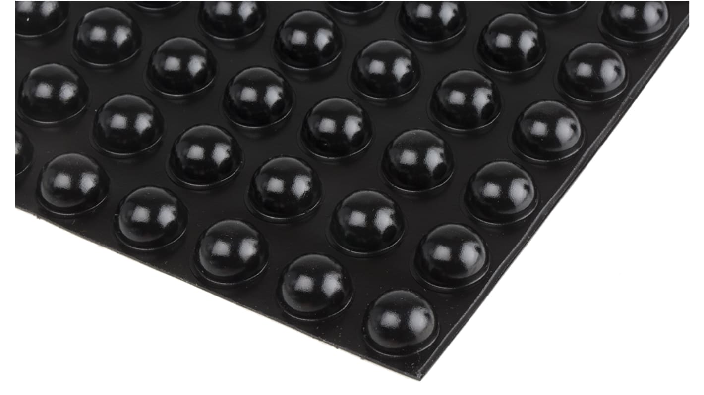 RS PRO Hemispherical PUR Self Adhesive Feet, 17.8mm diameter x 9.6mm height