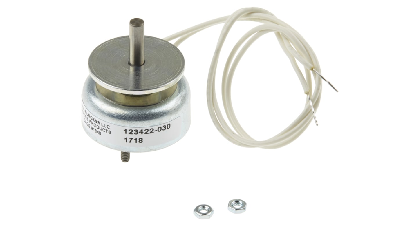 Lineární solenoid, průměr plunžru: 3.17mm, 11.03Ω, 8,8 V DC, 30AWG, 7 W