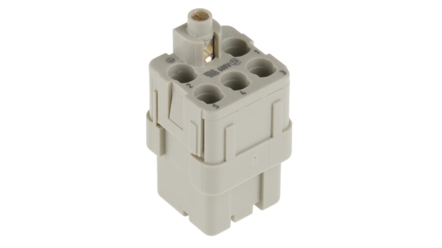 Inserto de conector de potencia HARTING Hembra, serie Han Q