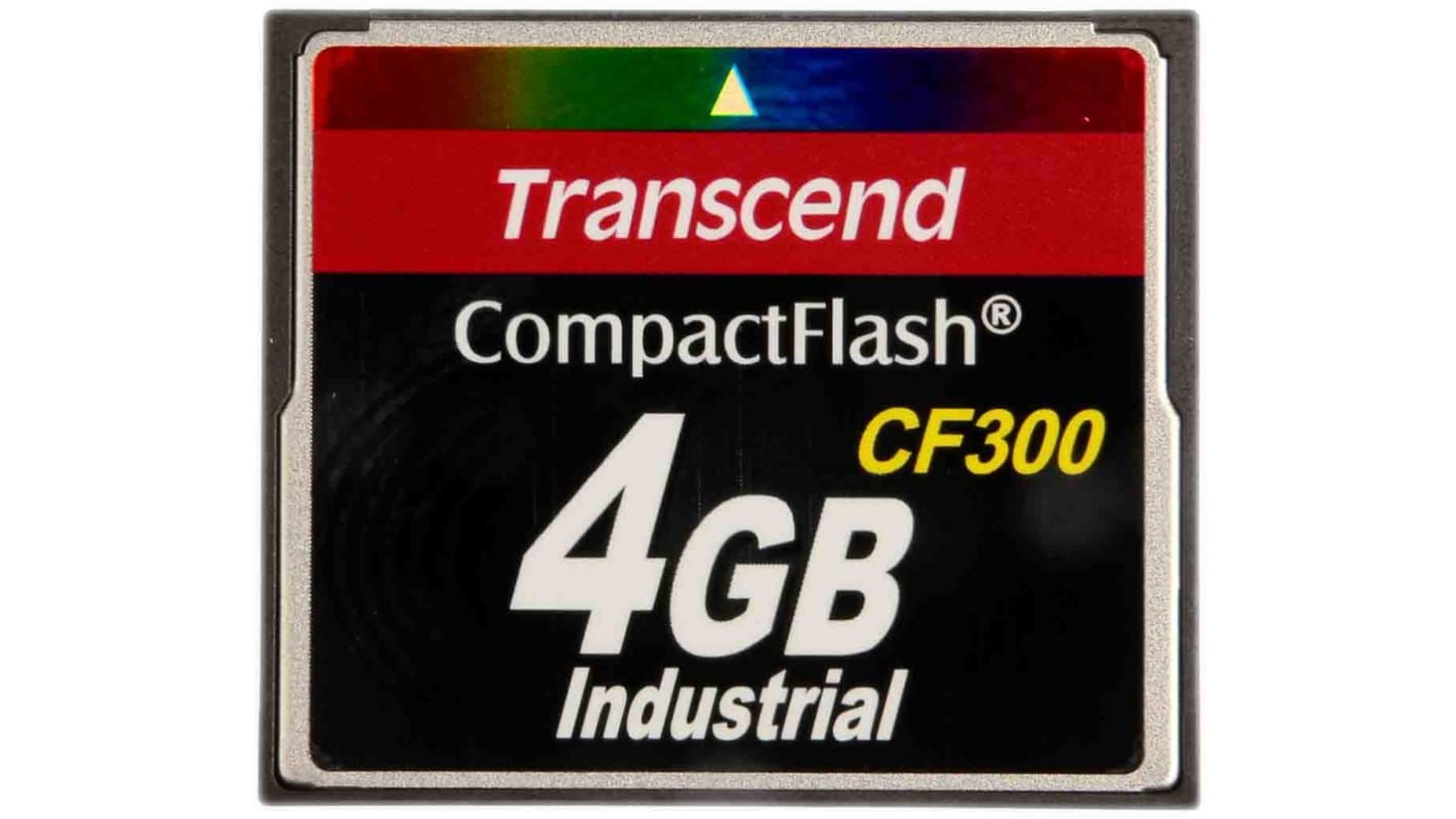 Transcend CF300 CompactFlash Industrial 4 GB SLC Compact Flash Card