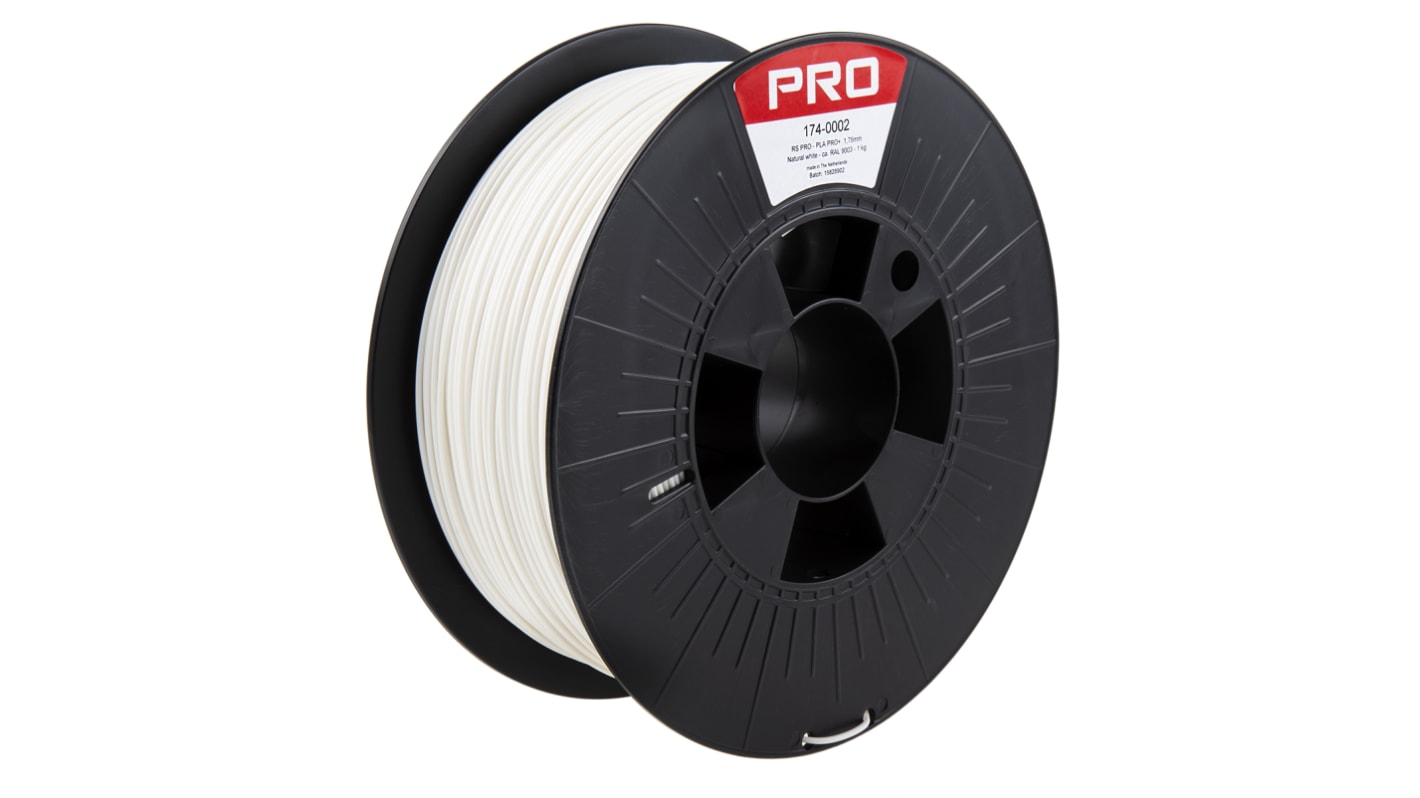 Filament do drukarki 3D PLAX3 Ø 1.75mm 1kg Biały RS PRO RS