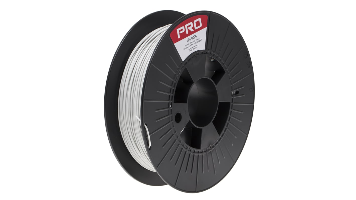 Filament do drukarki 3D ABS-X Ø 1.75mm 500g Szary RS PRO