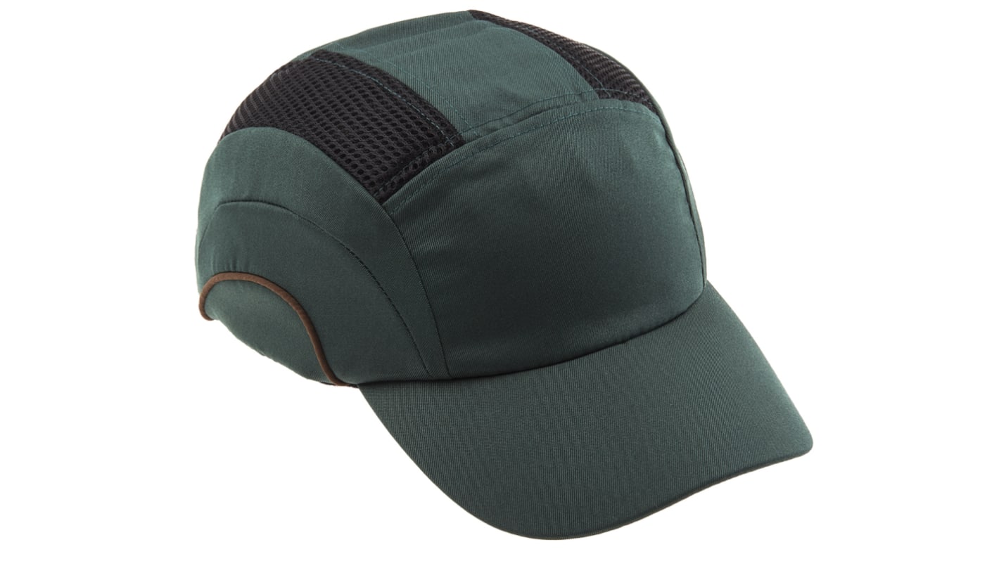 Casquette de protection JSP, 52 - 65cm de tour de tête, HDPE, Polyéthylène Haute Densité (HDPE), Vert