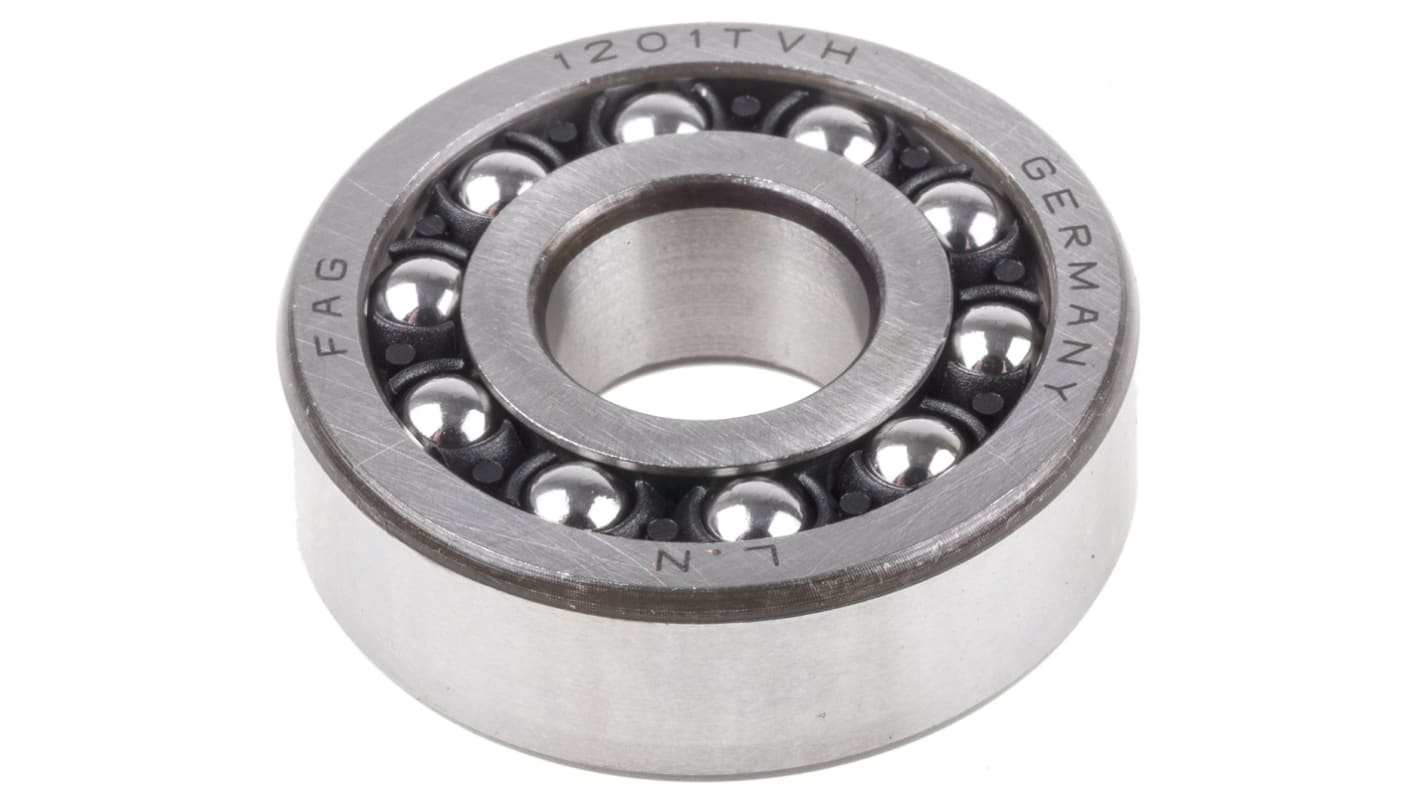 FAG 1201-TVH Self Aligning Ball Bearing- Open Type 12mm I.D, 32mm O.D