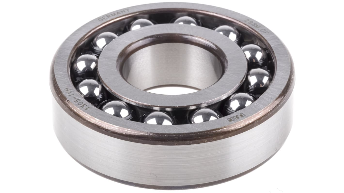 FAG 1305-TVH Self Aligning Ball Bearing- Open Type 25mm I.D, 62mm O.D