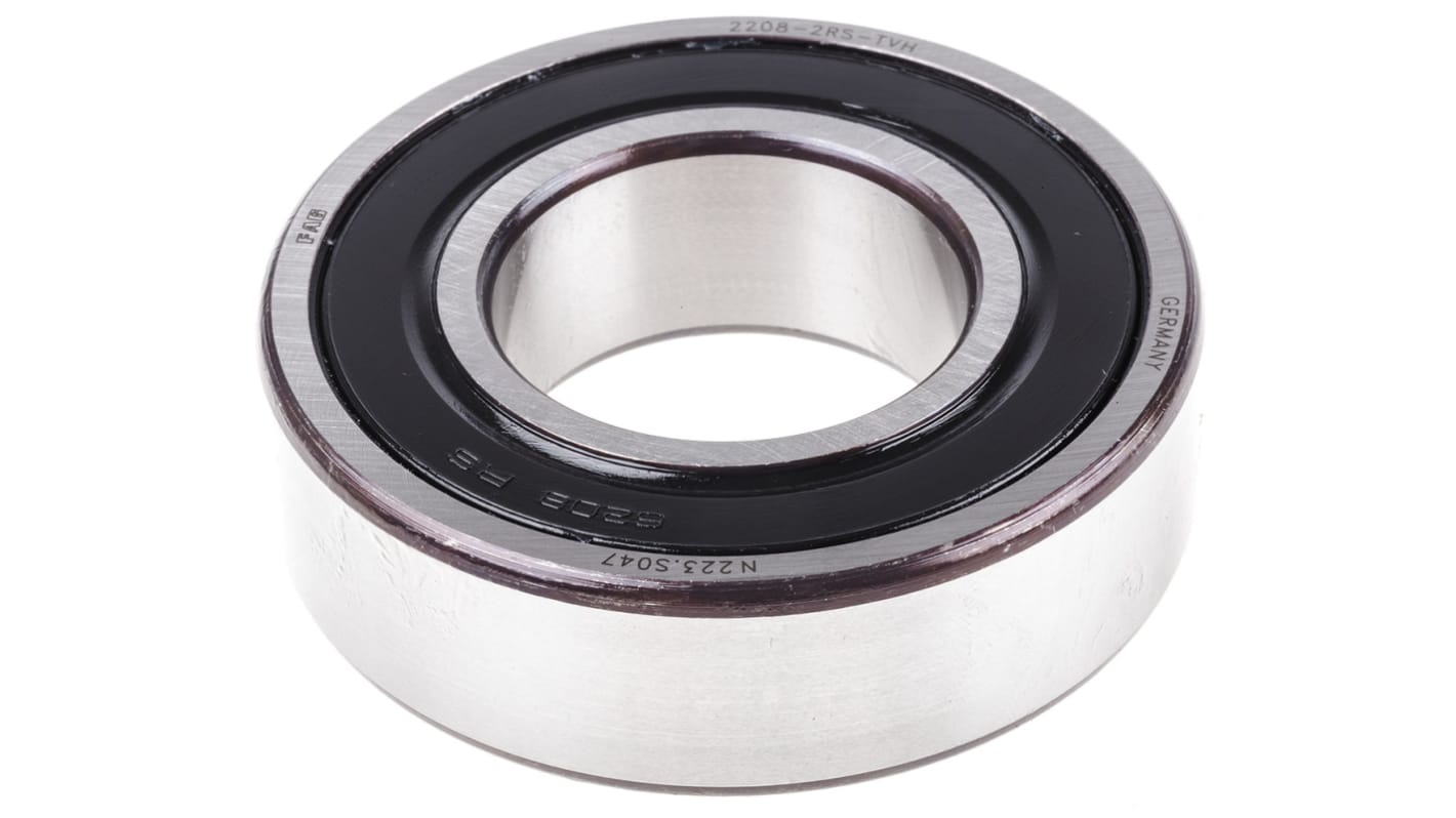 FAG 2208-2RS-TVH Self Aligning Ball Bearing- Both Sides Sealed 40mm I.D, 80mm O.D