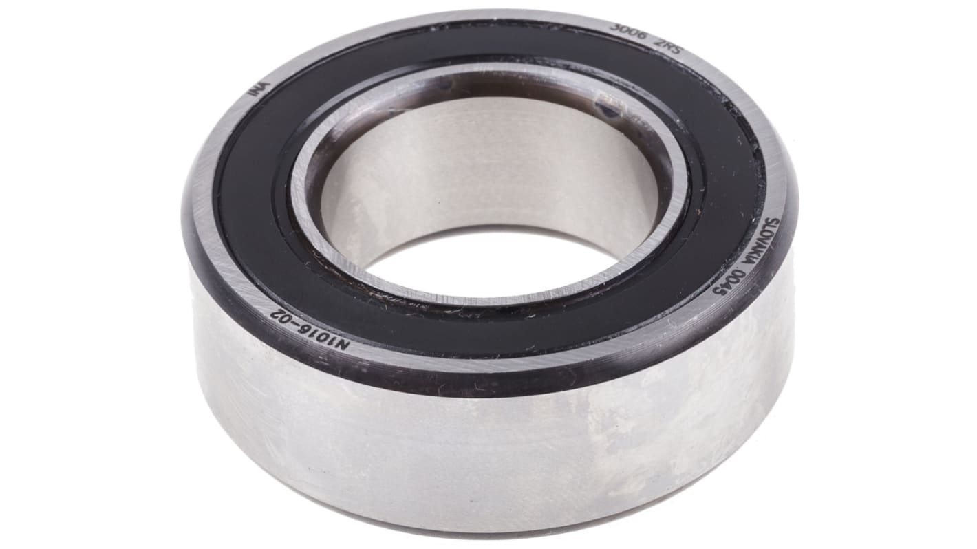 INA 30062RS Double Row Angular Contact Ball Bearing- Both Sides Sealed 30mm I.D, 55mm O.D