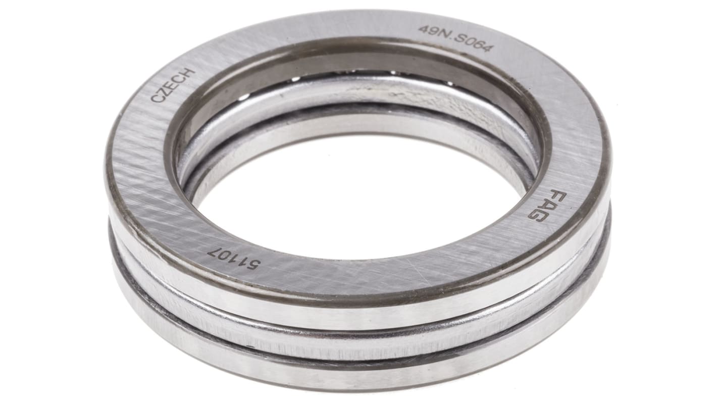 FAG 51107 Thrust Ball Bearing- Open Type 35mm I.D, 52mm O.D | RS