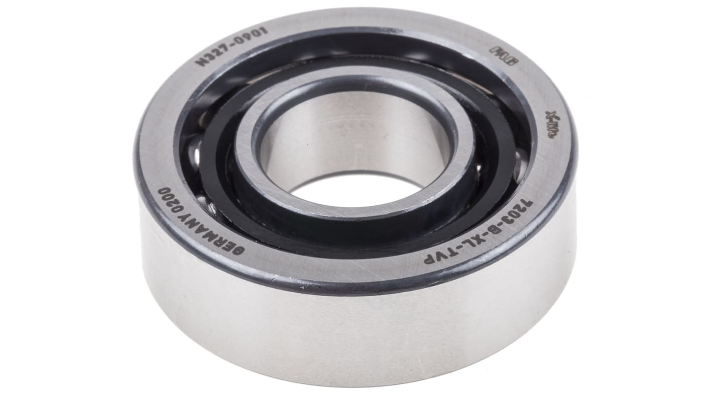 FAG 7203-B-XL-TVP Single Row Angular Contact Ball Bearing- Open Type 17mm I.D, 40mm O.D