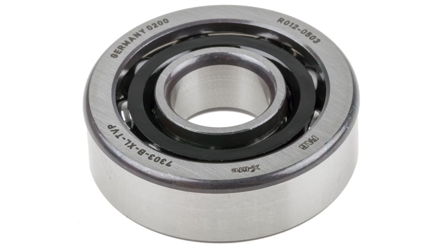 FAG 7303-B-XL-TVP Single Row Angular Contact Ball Bearing- Open Type 17mm I.D, 47mm O.D