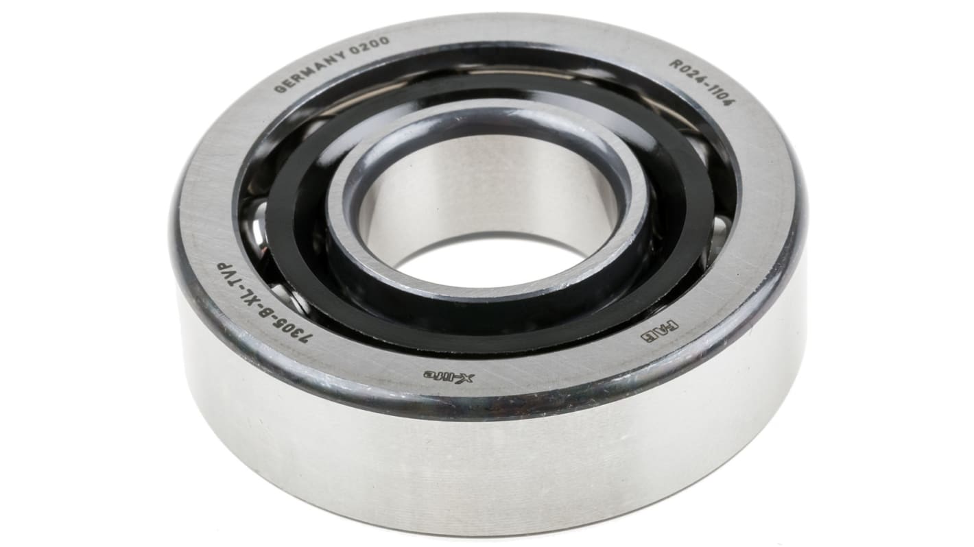 FAG 7305-B-XL-TVP Single Row Angular Contact Ball Bearing- Open Type 25mm I.D, 62mm O.D